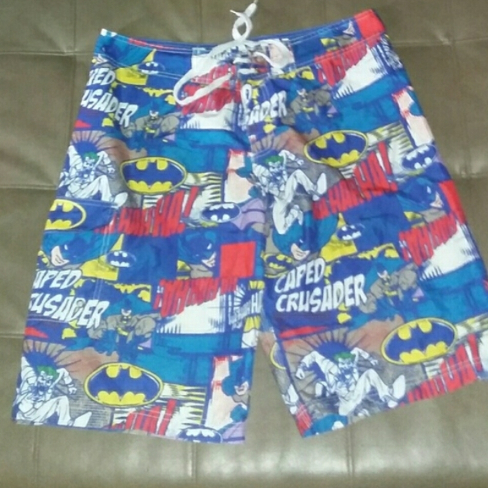 Batman The Joker Board Shorts Dc Comics Swim Trunk
